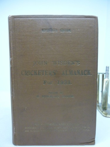 1933 wisden original verlag - 1933,