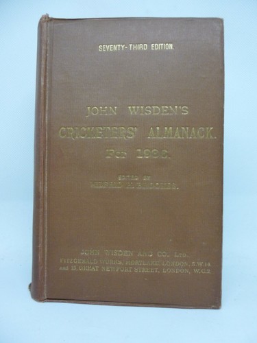 1936 verlag gebunden wisden - 1936,