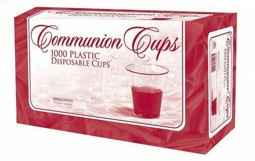 Plastic communion cups box - communion, of